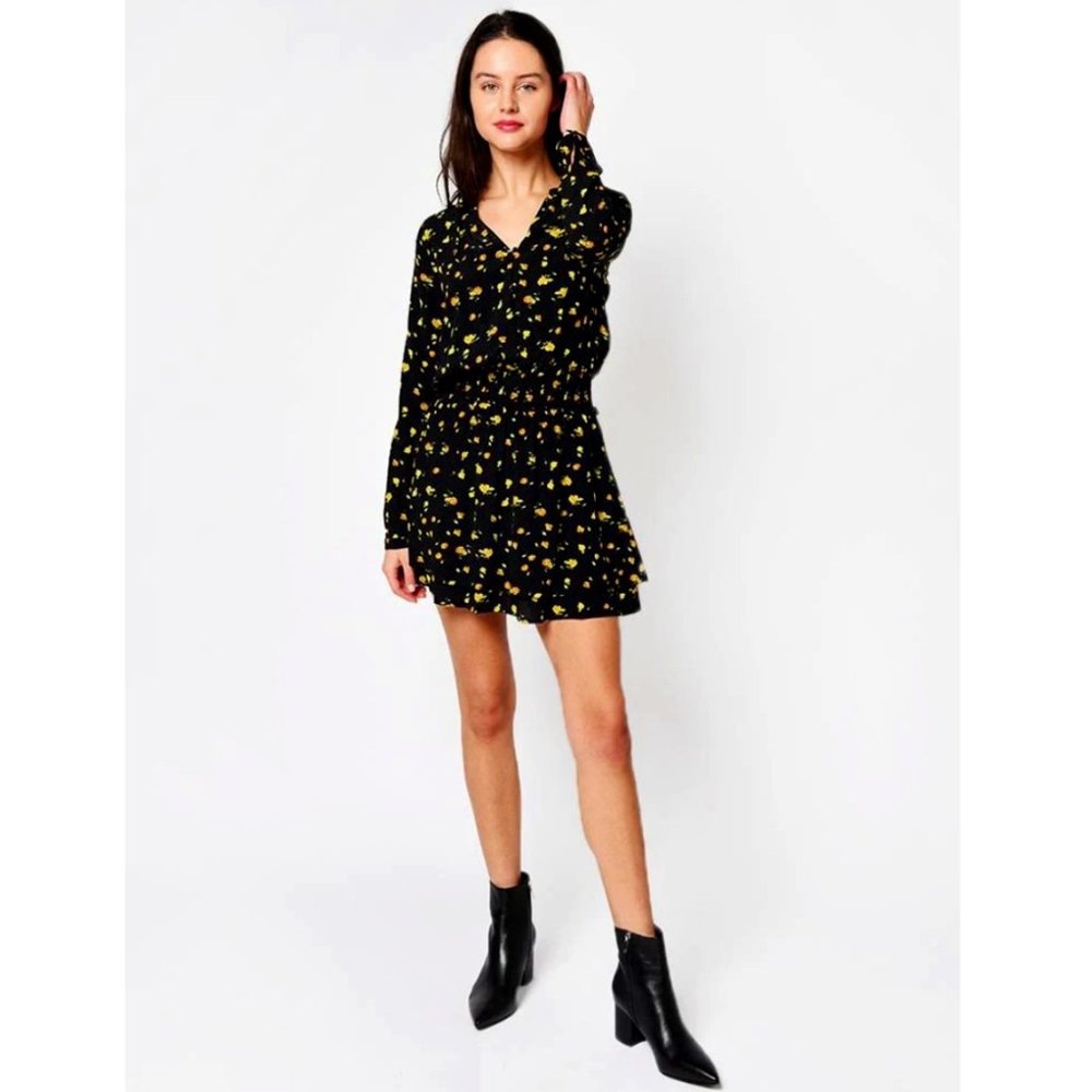 RAILS Jasmine Dress in Yellow Roses Print, S - Picture 2 of 13